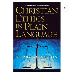 Christian Ethics in plain language by KERBY ANDERSON (paperback)new English